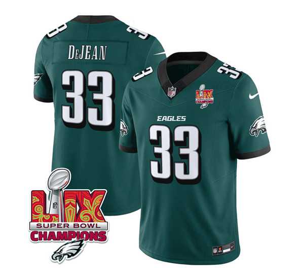 Men & Women & Youth Philadelphia Eagles #33 Cooper DeJean Green 2025 Eagles Logo Super Bowl LIX Patch New F.U.S.E. Vapor Untouchable Limited Stitched Jersey Dzhi,We sell and wholesale Men & Women & Youth Philadelphia Eagles #33 Cooper DeJean Green 2025 Eagles Logo Super Bowl LIX Patch New F.U.S.E. Vapor Untouchable Limited Stitched Jersey Dzhi on line form chian!